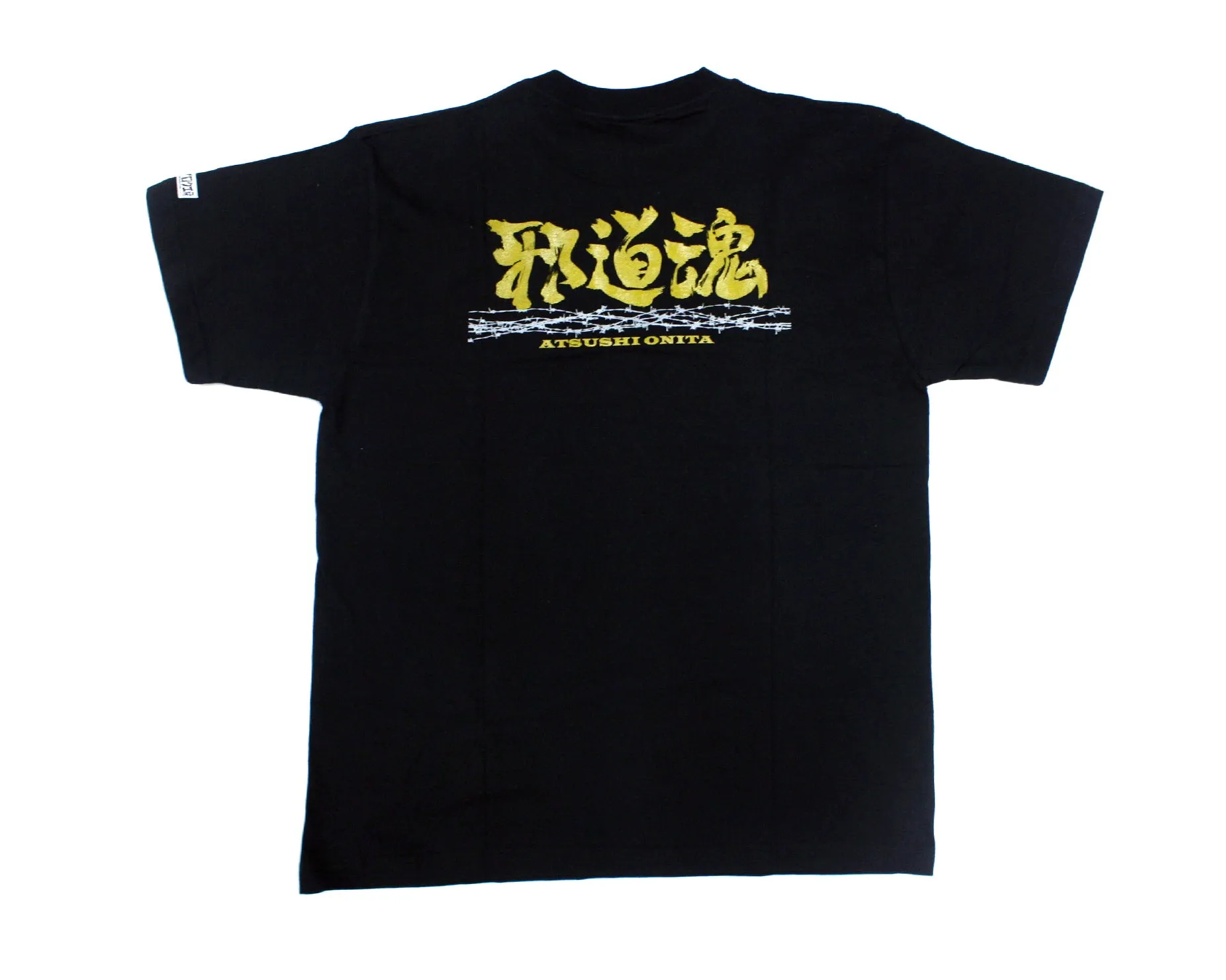 ATSUSHI ONITA GOLD KANJI SCRIPT T-SHIRT LG