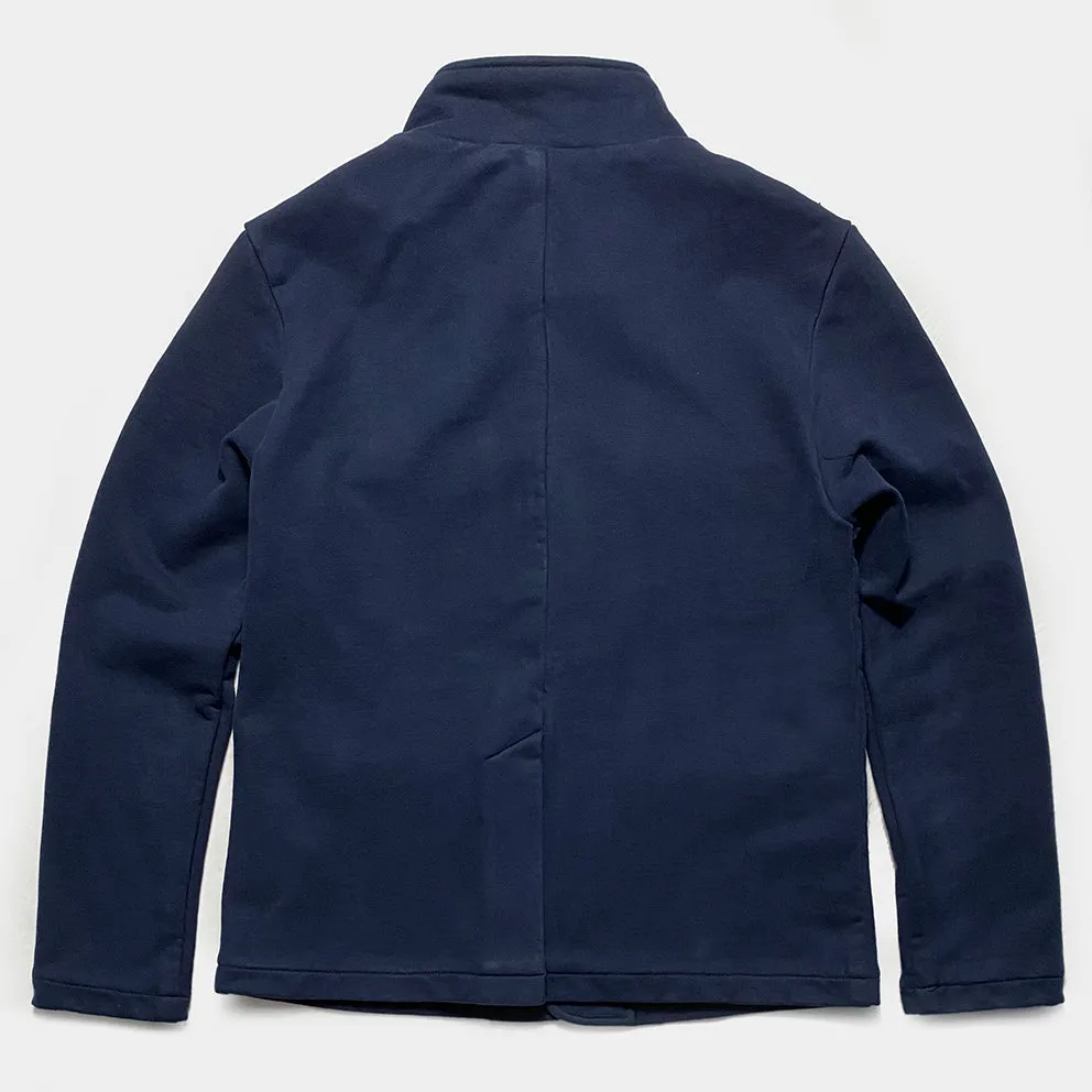 BZEN M.3025 BEIJING-NAV SLIM FIT HEAVY FLEECE 4 POCKET SHIRT JACKET-460GSM-E0 NAVY
