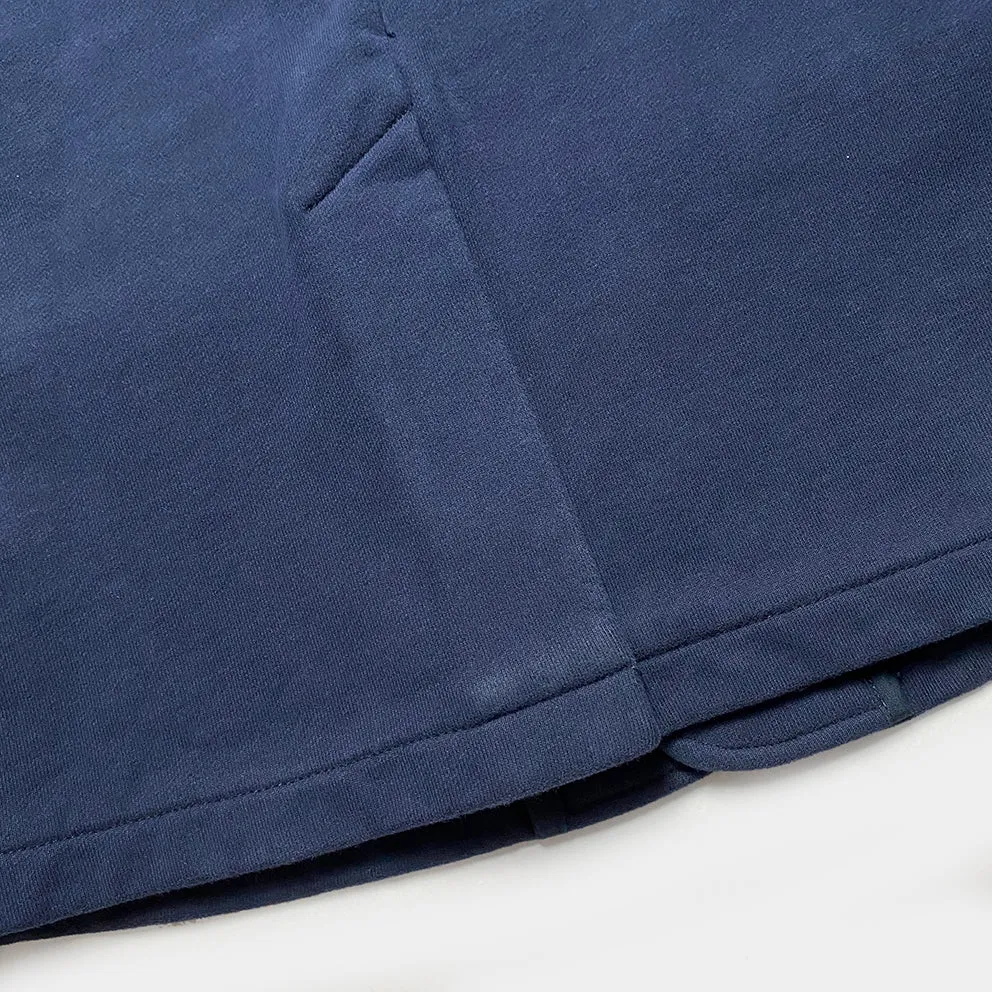 BZEN M.3025 BEIJING-NAV SLIM FIT HEAVY FLEECE 4 POCKET SHIRT JACKET-460GSM-E0 NAVY