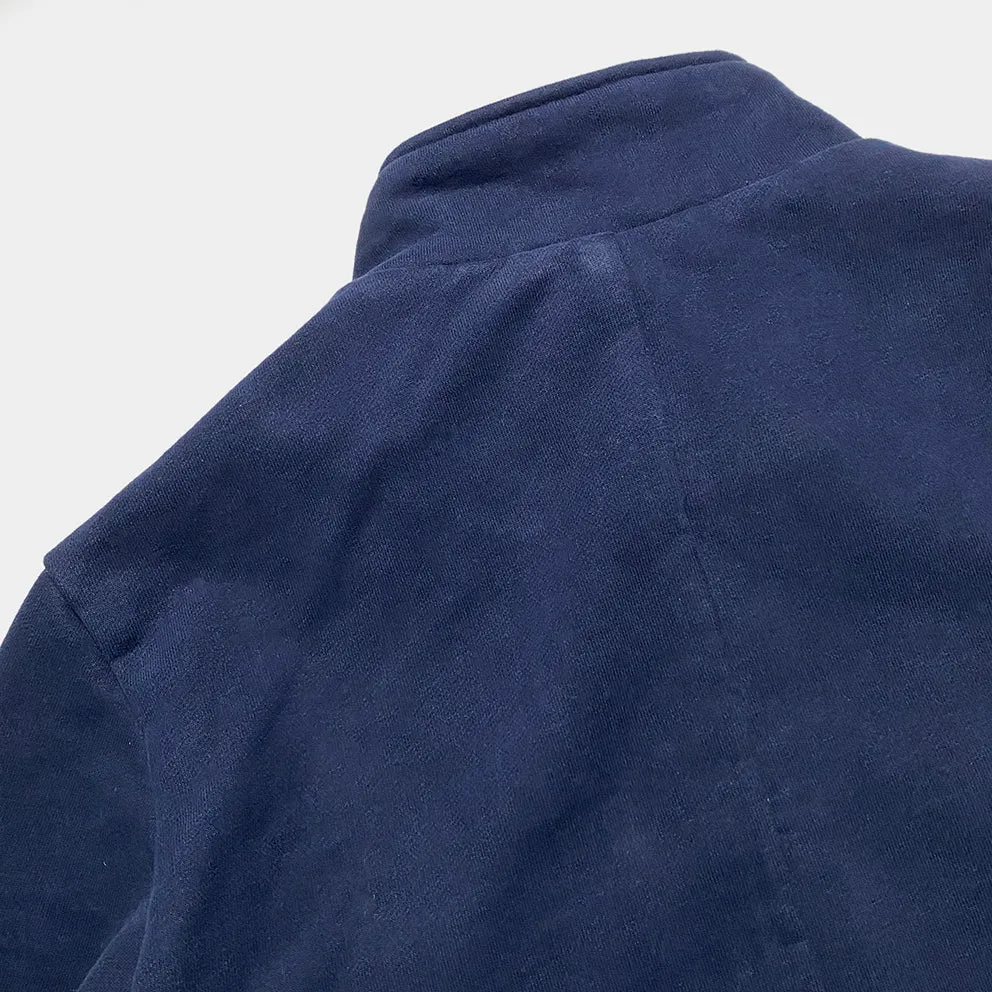 BZEN M.3025 BEIJING-NAV SLIM FIT HEAVY FLEECE 4 POCKET SHIRT JACKET-460GSM-E0 NAVY