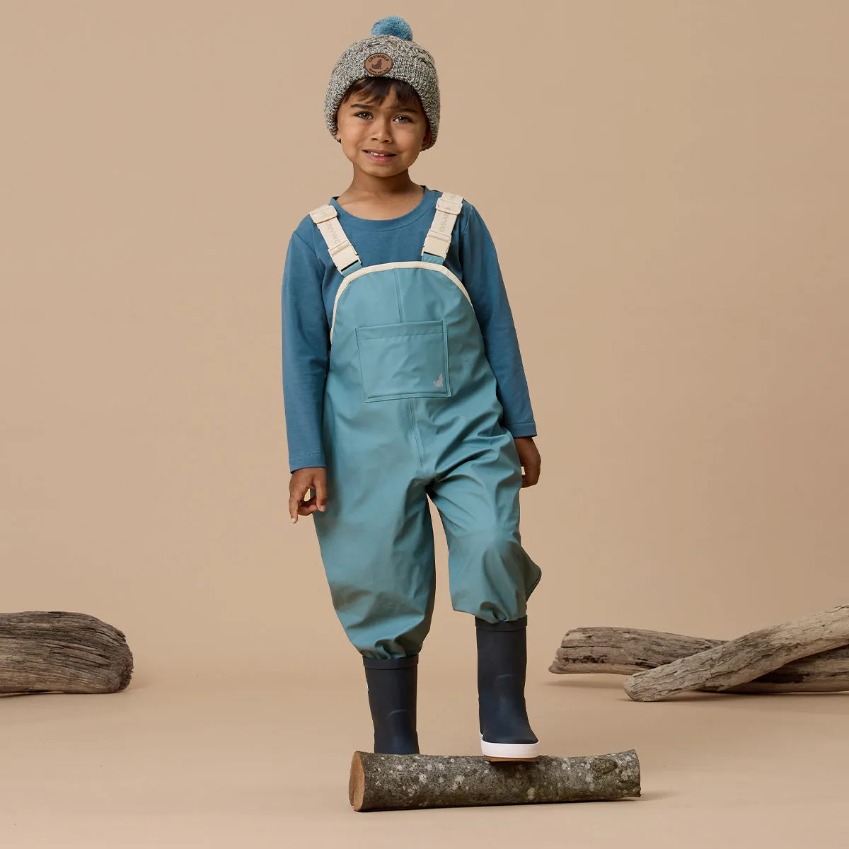Crywolf Rain Overalls - Stone Blue