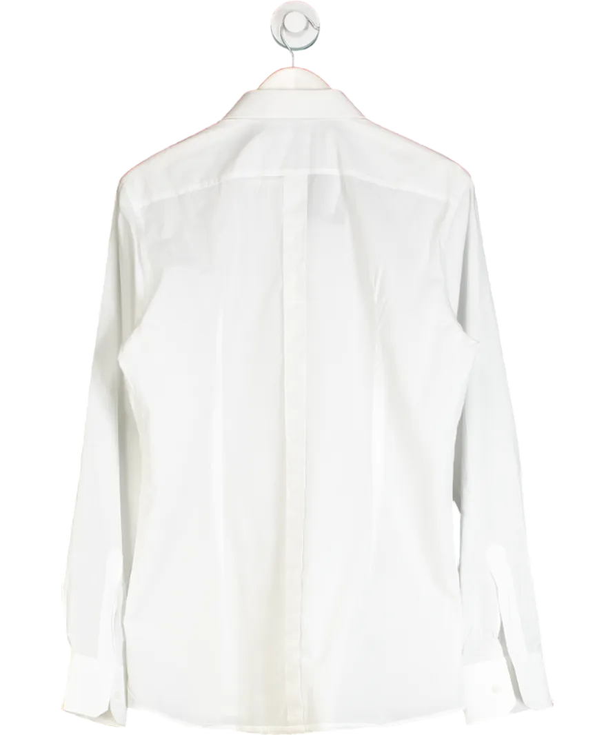Dolce & Gabbana White Cotton Gold Fit Shirt UK 40" CHEST