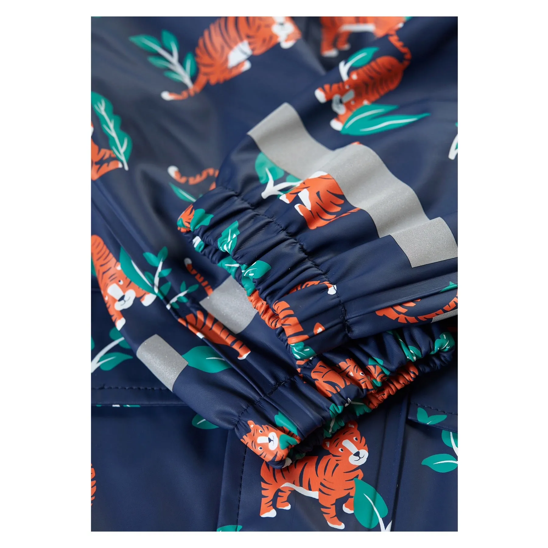 Frugi Printed Puddle Buster Coat Tiger Time