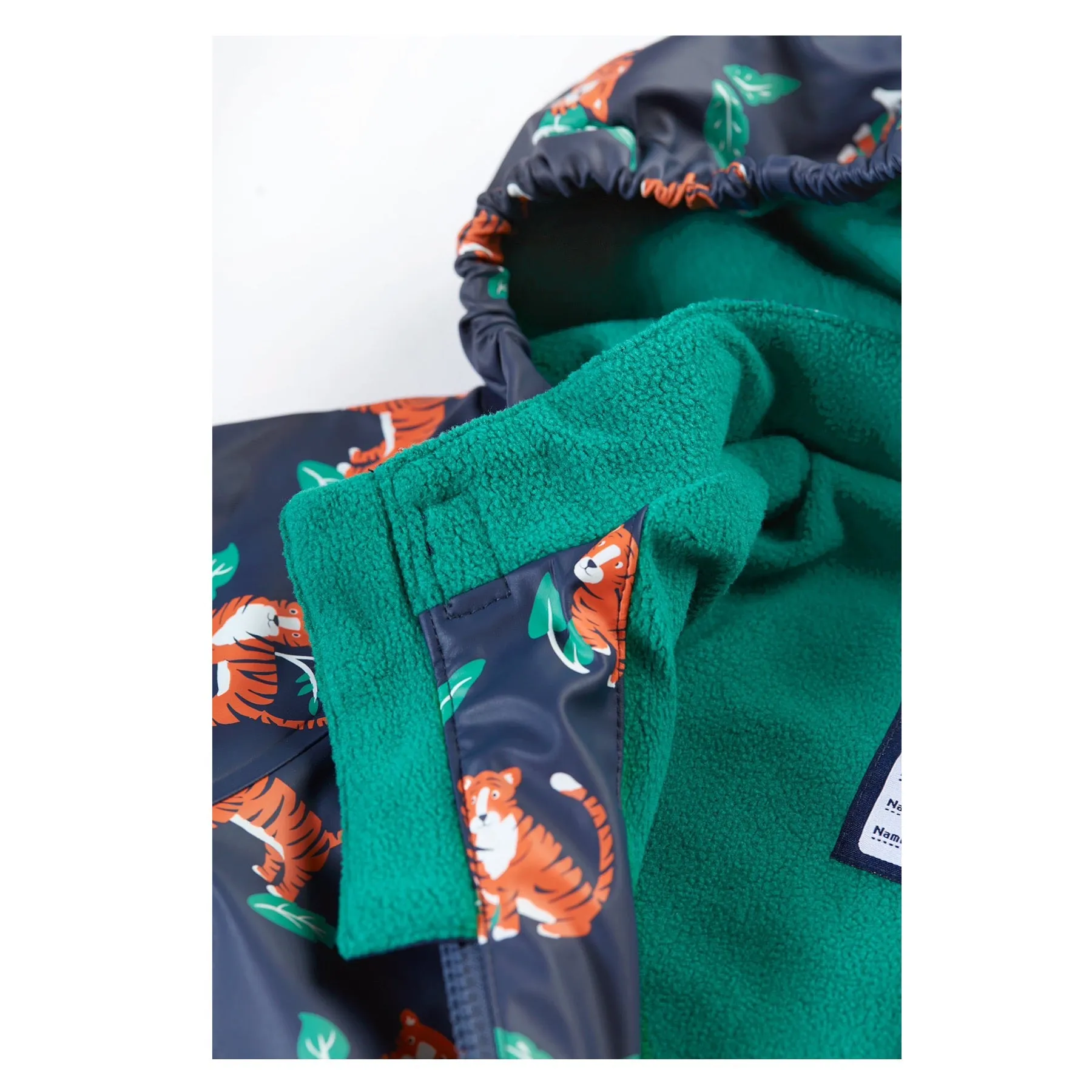 Frugi Printed Puddle Buster Coat Tiger Time