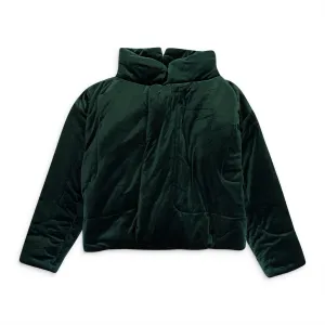 GREEN SLEEPING BAG PUFFER JACKET
