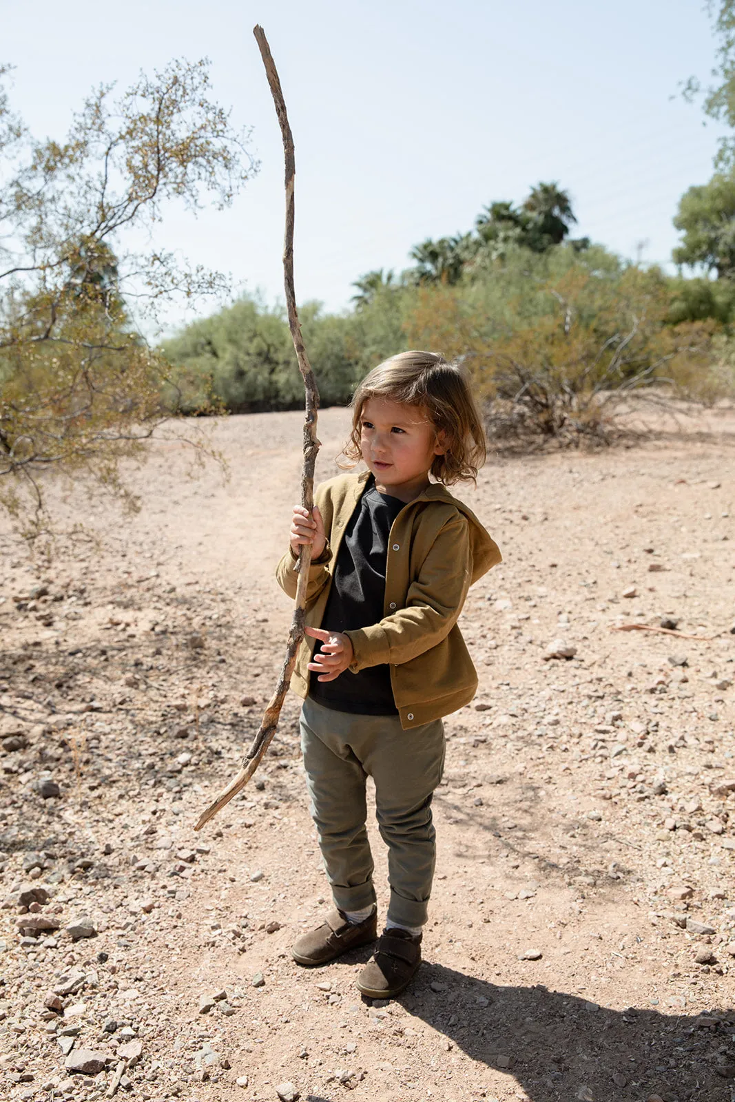 Hooded Cardigan, Blue Grey