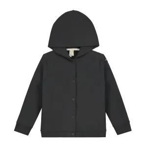 Hooded Cardigan, Nearly Black