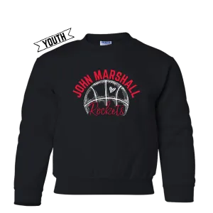 John Marshall Rockets Basketball YOUTH  Tee/Crew Neck/ Hoodie