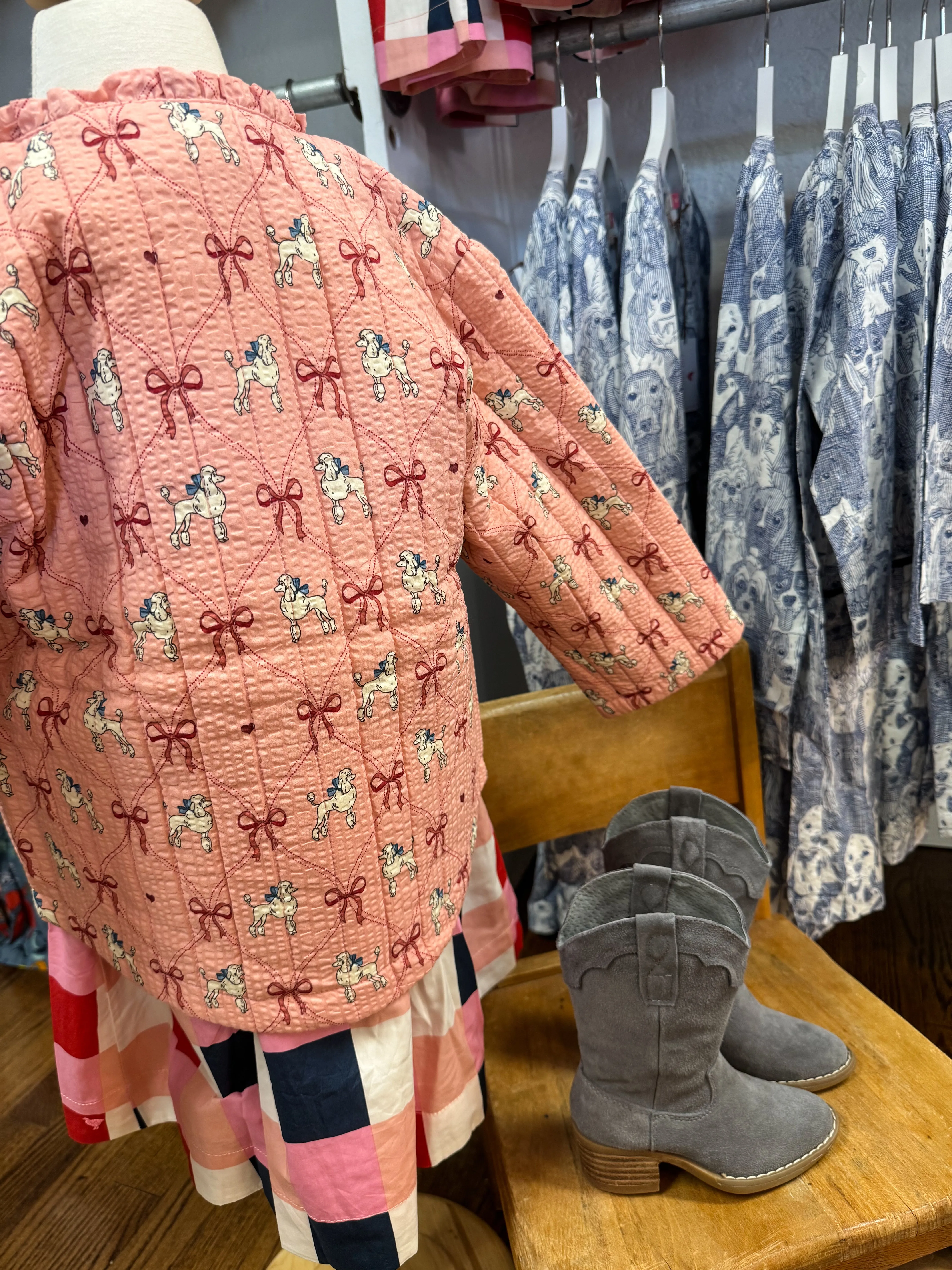 lunella quilted jacket gots - poodle