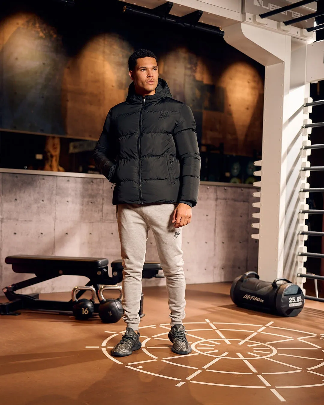 Malelions Sport Ace Puffer Jacket | Black