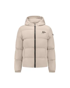 Malelions Sport Ace Puffer Jacket | Taupe