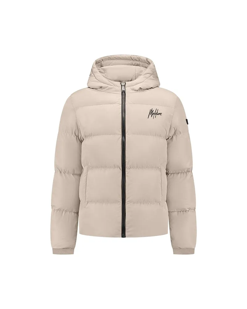 Malelions Sport Ace Puffer Jacket | Taupe