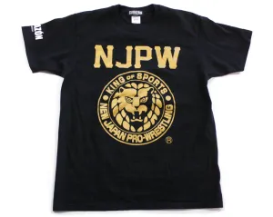 NJPW CORAZON GOLD LIONMARK T-SHIRT LG